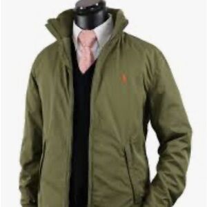 POLO Ralph Lauren Olive Full Zip, Hidden Hood Fully Lined Jacket |Size Medium